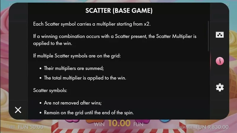 Sugar Wins - çarpanlı Scatter